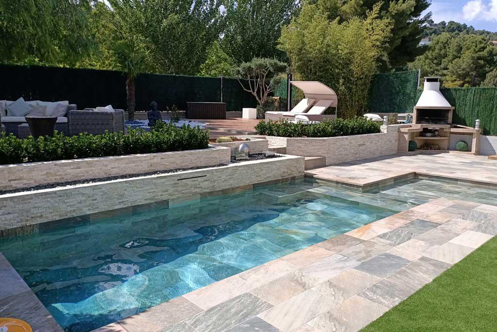 Piscina de 8x4 con Playita